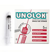 HMD Unolok 5ml Disposable Syringe (Needle-Free)