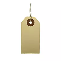 Box of 1000 70mm x 35mm Ivory Strung Tags