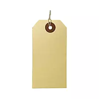 Box of 1000 96mm x 48mm Ivory Strung Tags