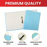 A4 Pastel Green Paper Over Board Ring Binder by Janrax