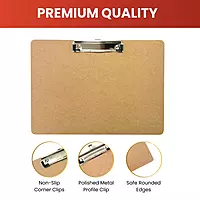 Pack of 2 A4 Wooden Clipboards – Portrait & Landscape Orientation