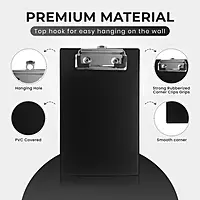 Black Mini Clipboard - Small Pocket A6 Clip Board