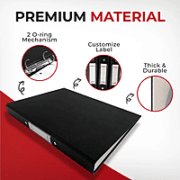 A4 Purple Paper Over Board Ring Binder by Janrax