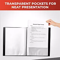 A4 Red Flexible Cover 150 Pocket Display Book