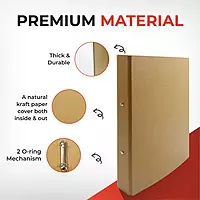 A4 Kraft Paperboard Ring Binder 2-O Ring