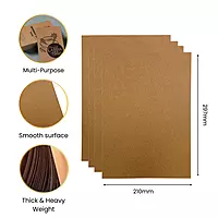 Pack of 10 A4 240gsm Kraft Card Sheets