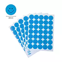 Pack of 420 Yellow Smile Faces 24mm Self-Adhesive Labels