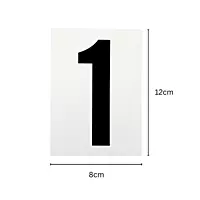 Waterproof Wheelie Bin Black Number 5 Sticker