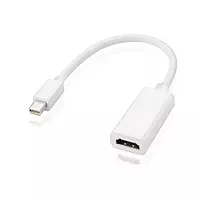 Mini (DP) Display Port (M) to HDMI (F) Adapter, 1080p Display Support Video & Audio Compatible with Computer, PC, Monitor, Projector, HDTV