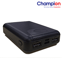 Champion Power Bank Champ 106 Capacity 10000 mAh Black (BIS Certified) Champion Power Bank Champ 106 Capacity 10000 mAh Black (BIS Certified)
