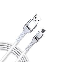 Champion Micro USB 3Amp Data Sync & Charging Cable Metal 1M for all Android & Micro USB Devices