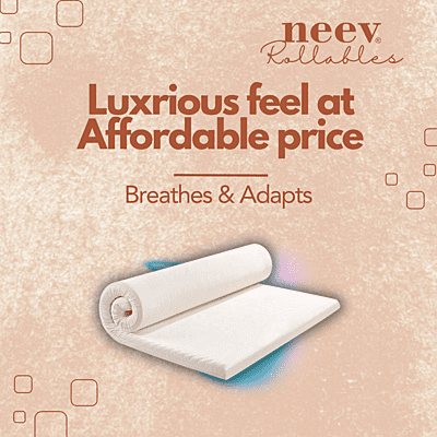 Neev 2 Inches Hypersensitive Foam Rollable Topper Neev 2 Inches Hypersensitive Foam Rollable Topper