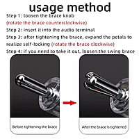 Banana Plug Y-Shaped Adapter Rhodium Plated - Black - BP-YRPB