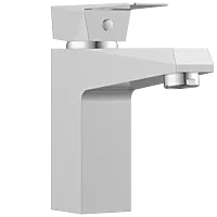 LV-2027 Single Lever Basin Mixer With Braided Hoses (Table Mounted Model)