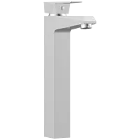 LV-2028 Single Lever Tall Basin Mixer With Braided Hoses (Table Mounted Model)