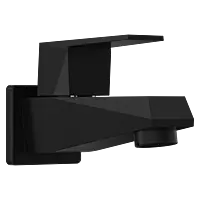 LV-MB-2003 Long Nose Bib Tap With Wall Flange (Matt Black)