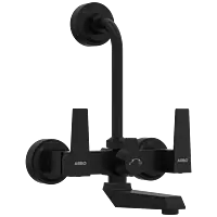 LV-MB-2020 Wall Mixer 2 In 1 With Connecting Legs With Wall Flange (Matt Black)