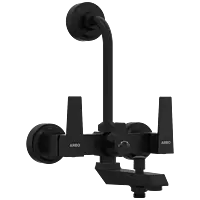 LV-MB-2022 Side Handle Wall Mixer 3 In 1 With Connecting Legs With Wall Flange (Matt Black)