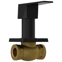 LV-MB-2023 Concealed Stop Cock 15mm Body With Upper Part Set (Matt Black)