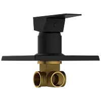 LV-MB-2054 Single Lever Shower Mixer (Deusch Mixer) Body With Upper Part Set (Matt Black)
