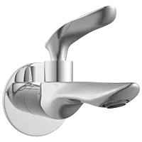 KA-3103 Long Nose Bib Tap With Wall Flange