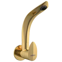 KA-GG-3108 Sink Cock With Swinging Spout With Wall Flange (Wall Mounted Model) (Gold)