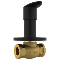 KA-MB-3123 Concealed Stop Cock 15mm Body With Upper Part Set (Matt Black)