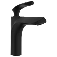 KA-MB-3127 Single Lever Basin Mixer With Braided Hoses (Table Mounted Model) (Matt Black)