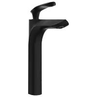 KA-MB-3128 Single Lever Tall Basin Mixer With Braided Hoses (Table Mounted Model) (Matt Black)