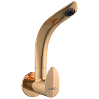 KA-RG-3108 Sink Cock With Swinging Spout With Wall Flange (Wall Mounted Model) (Rose Gold)