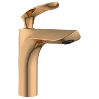 KA-RG-3127 Single Lever Basin Mixer With Braided Hoses (Table Mounted Model) (Rose Gold)