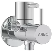LX-1307 2 Way Angle Cock With Wall Flange