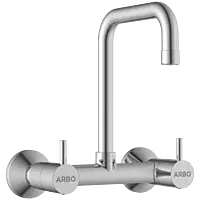 LX-1314 Sink Mixer With Swinging Spout With Connecting Legs With Wall Flange (Wall Mounted Model)