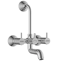 LX-1320 Wall Mixer 2 In 1 With Connecting Legs With Wall Flange