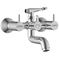 LX-1321 Wall Mixer 2 In 1 With Crutch, Connecting Legs With Wall Flange