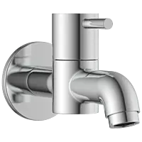 LX-1303 Long Nose Bib Tap With Wall Flange