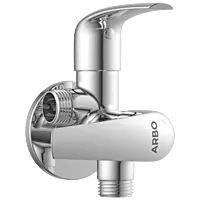 CM-2507 2 Way Angle Cock With Wall Flange
