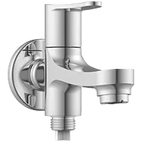 PR-2106-B 2 Way Bib Tap Dual Flow With Wall Flange