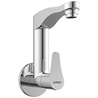 PR-2109 Sink Cock With Swinging Spout With Wall Flange (Wall Mounted Model)
