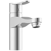 PR-2127 Single Lever Basin Mixer With Braided Hoses (Table Mounted Model)