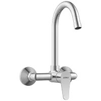 PR-2143 Single Lever Sink Mixer With Swinging Spout With Connecting Legs With Wall Flange (Wall Mounted Model)