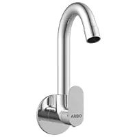 SL-2608 Sink Cock With Swinging Spout With Wall Flange (Wall Mounted Model)
