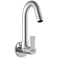 RL-4608 Sink Cock With Swinging Spout With Wall Flange (Wall Mounted Model)
