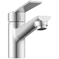 RL-4627 Single Lever Basin Mixer With Braided Hoses (Table Mounted Model)
