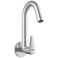 AL-1408 Sink Cock With Swinging Spout With Wall Flange (Wall Mounted Model)