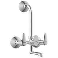 AL-1420 Wall Mixer 2 In 1 With Connecting Legs With Wall Flange