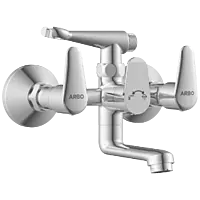 AL-1421 Wall Mixer 2 In 1 With Crutch, Connecting Legs With Wall Flange