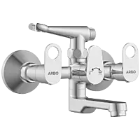NE-1621 Wall Mixer 2 In 1 With Crutch, Connecting Legs With Wall Flange