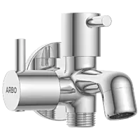 EL-1805 2 Way Bib Tap Side Handle With Wall Flange