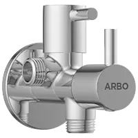 EL-1807 2 Way Angle Cock With Wall Flange